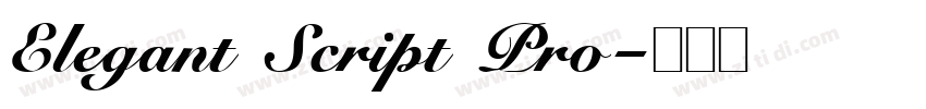 Elegant Script Pro字体转换